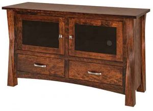Quality Amish Custom Crafted Living Room Lexington TV Stand.