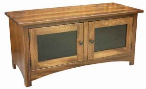 Custom Amish Crafted Living Room Shaker TV Stand.