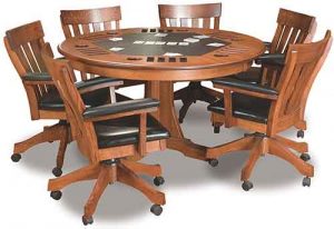 Amish crafted Signature Mission Game Table
