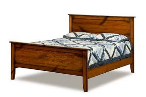 Custom Amish Made Imperial Bed With Tapered Legs.
