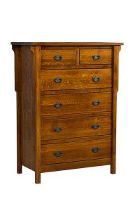 Custom Crafted Amish Lafayette Chest of Drawers.