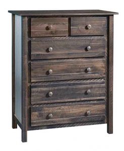 Custom Amish Made Prairie Mission Style Chest of Drawers.