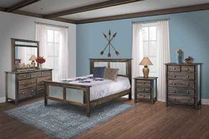 Custom Amish Crafted Prairie Bedroom Set.