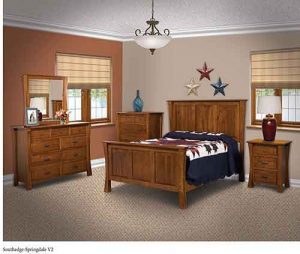 Custom Amish Built Springsdale Bedroom Set.