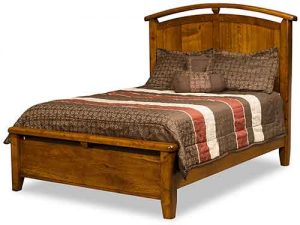 Custom Amish Built Bedroom Furniture Cascade Bed.