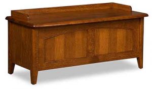 Amish Made Bedroom Furniture Cascade Blanket Chest.