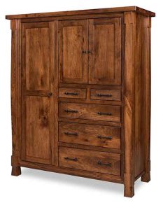 Custom Made Amish Furniture Ouray Gentleman's Chest.