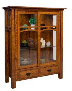 Amish custom Artesia Curio cabinet