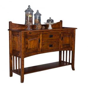 Cambria buffet with shelf