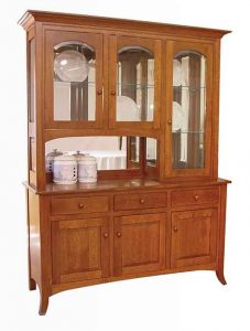 Curved Shaker style hutch