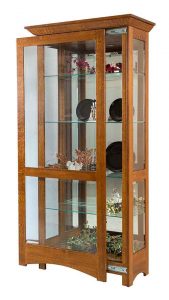 Large Leda curio cabinet