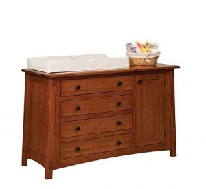 Custom Crafted Amish Changing Table.