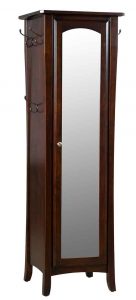 Custom Amish Crafted Hat Cabinet With Mirror.