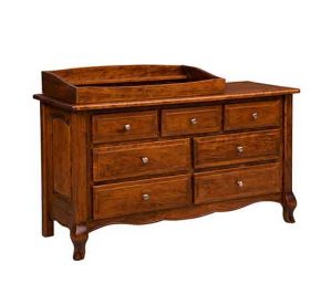Amish Made French Country Dresser With Changing Table