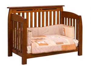 Linburgh Custom Built Amish Convertible Toddler Bed.