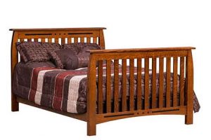 Linburgh Convertible Amish Made Children's Furniture Twin Bed.
