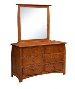 Linburgh Dresser With Mirror Custom Made By Amish Craftsmen.