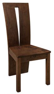 Amish Custom Chairs Side Wood Seat