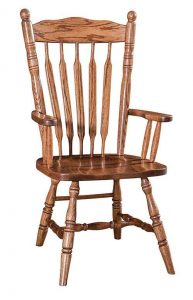 Amish Custom Chairs Post Paddle Side