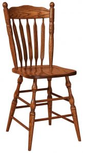 Amish Custom Chairs Post Paddle Barstool