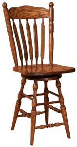 Amish Custom Chairs Post Paddle Barstool