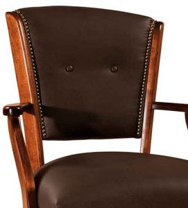 Amish Custom Chairs nailhead Detail Bershire