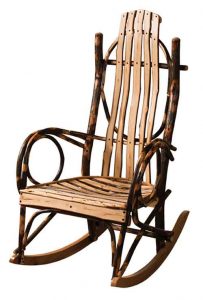 Live Edge Rustic Amish Hand Crafted Rocker.