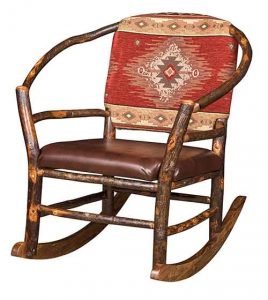 Rustic Hoop Chair Amish Built Rocker.