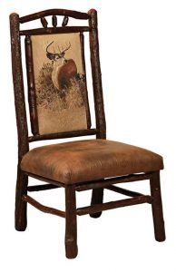 Rustic Hoosier Amish Custom Built Side Chair.