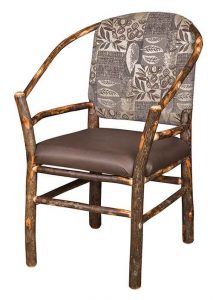 Narrow Rustic Custom Amish Crafted Hoop Chair.