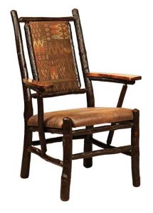 Fireside Custom Amish Made Chair With Fabric.