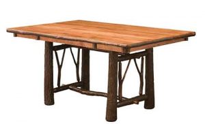 Twig Trestle Amish Crafted Rustic Table.