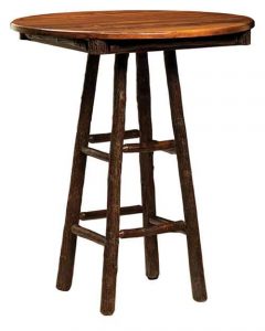 Pub Round Amish Built Bar Stool With a Windmill Base.