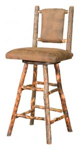 Westville Leather Amish Crafted Bar Stool.