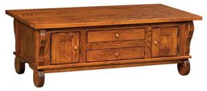 Custom Amish cabinet coffee table
