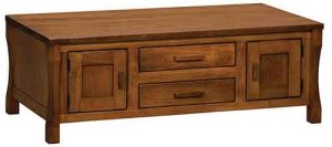 Cabinet coffee table in Heartland style