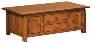 Amish crafted Henderson cabinet coffee table