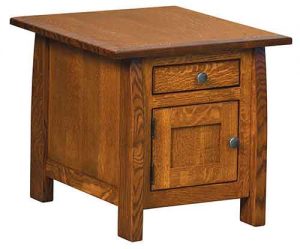 Amish built closed end table