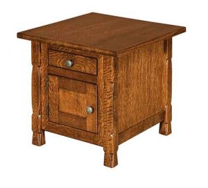 Rock Island cabinet end table