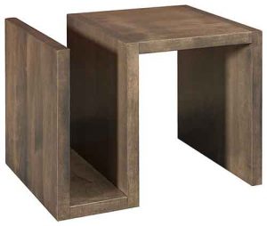 S shaped end table