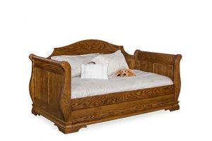 Sleigh Day Bed Amish Custom Made With Solid Hardwood.