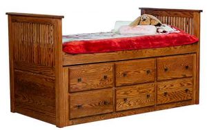 Captain Bed Custom Made By Amish Artisans.