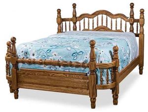Wrap Around Amish Custom Crafted Bed.