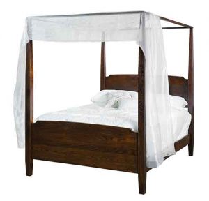 Imperial Custom Amish Made 4 Post Bed With Fabric.