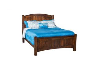 Finland Paneled Bed Custom Amish Built With Solid Hardwood.