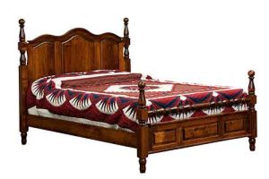 Squanto Custom Crafted Amish Bed.