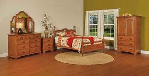 Hoosier Heritage Custom Amish Crafted Bedroom Set.