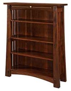 3 shelf 48" bookcase with adjustable shelves