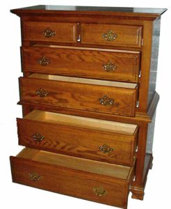 Classic Chest of Chest With Drawers Opened