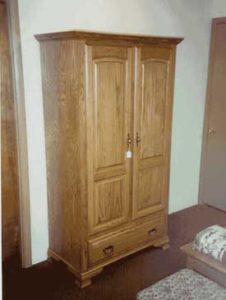 Standard Full Door Armoire in Oak